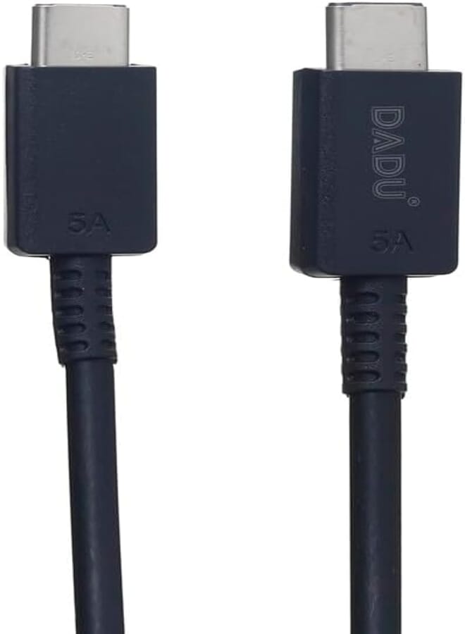 DADU DC-C183 Fast Data Cable for Tybe-c TO Tybe-c The cable supports (5A) 60w charging, BlacK